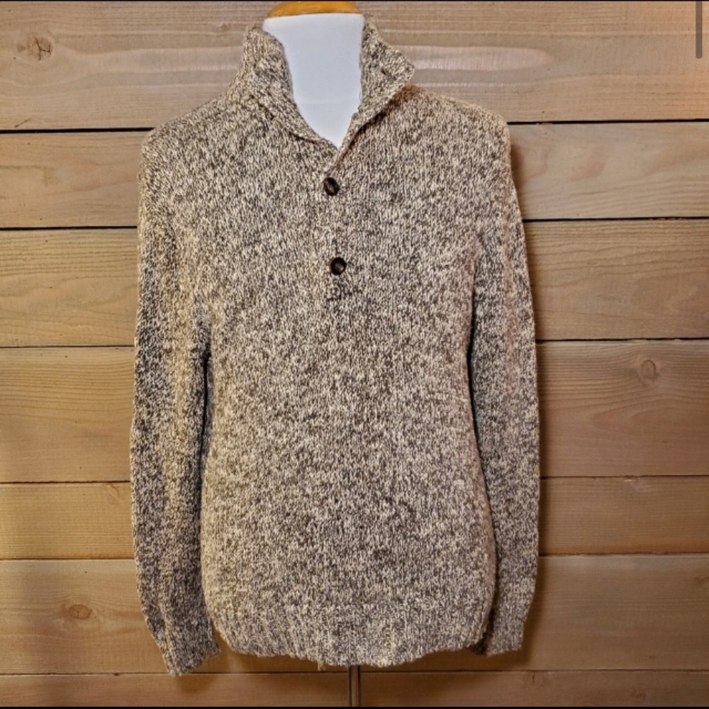 Polo by Ralph Lauren 4 Button Mock Neck Sweater